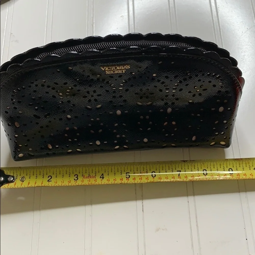 Victoria’s Secret Black Gold Cut Out Makeup Bag. SM1688